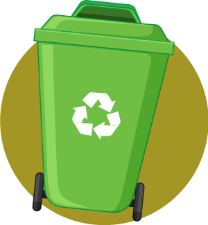 Mülltonne Recycling